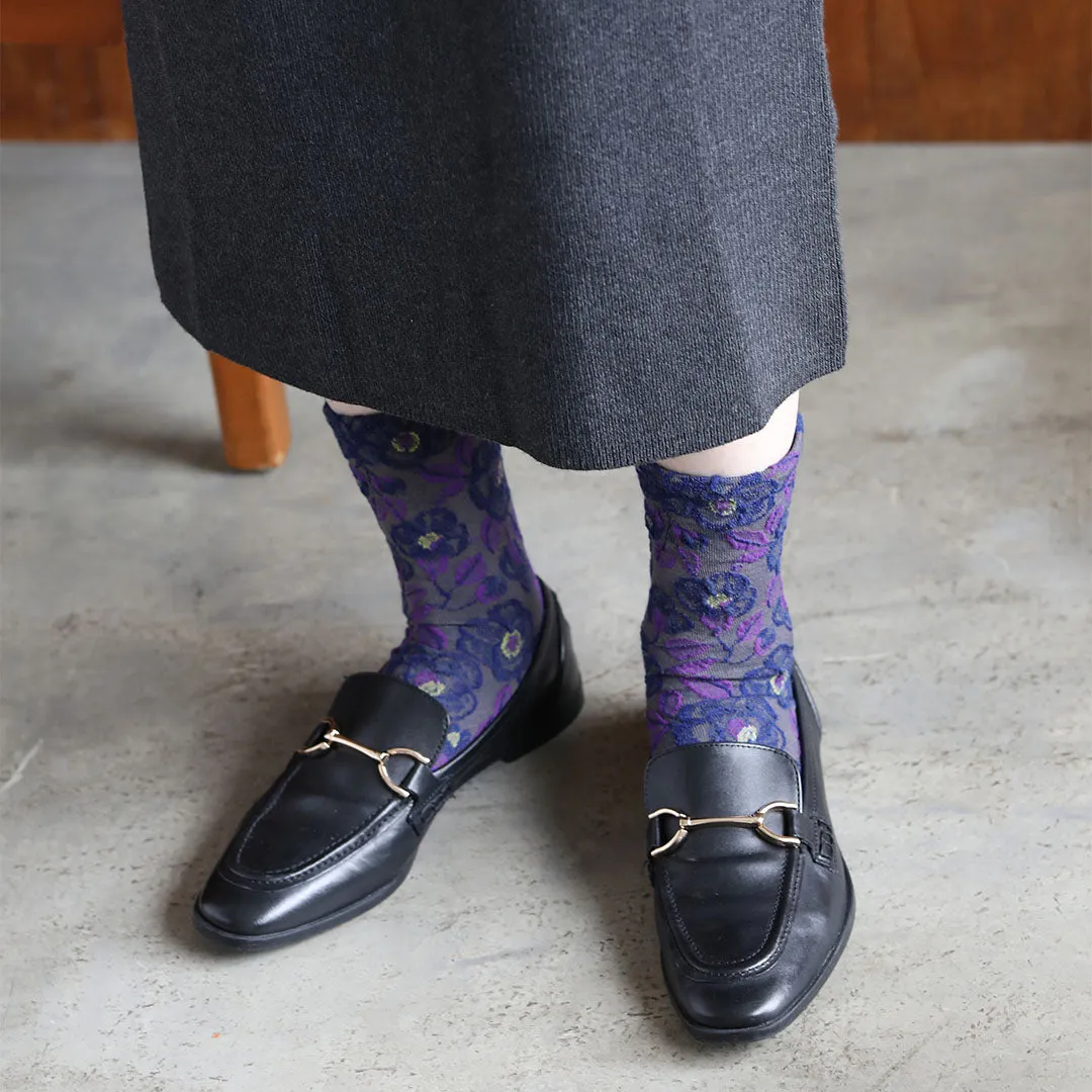 021132456 Merino Wool Camellia Float LC Socks