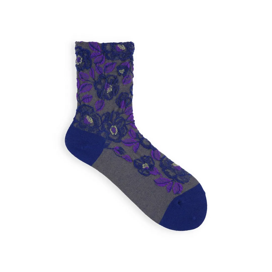 021132456 Merino Wool Camellia Float LC Socks