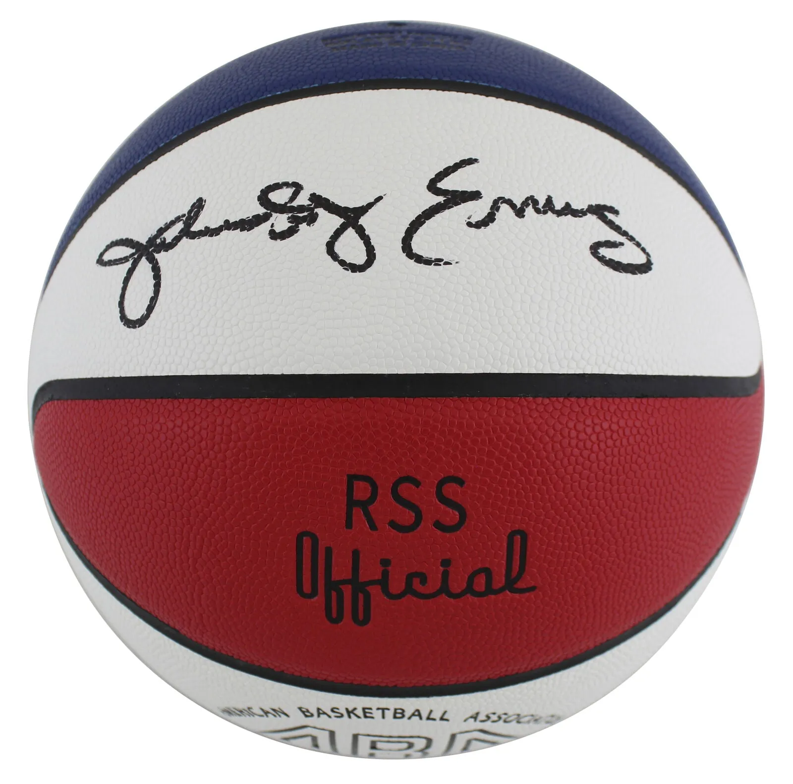 76ers Julius "Dr. J" Erving Authentic Signed ABA Basketball BAS Witnessed