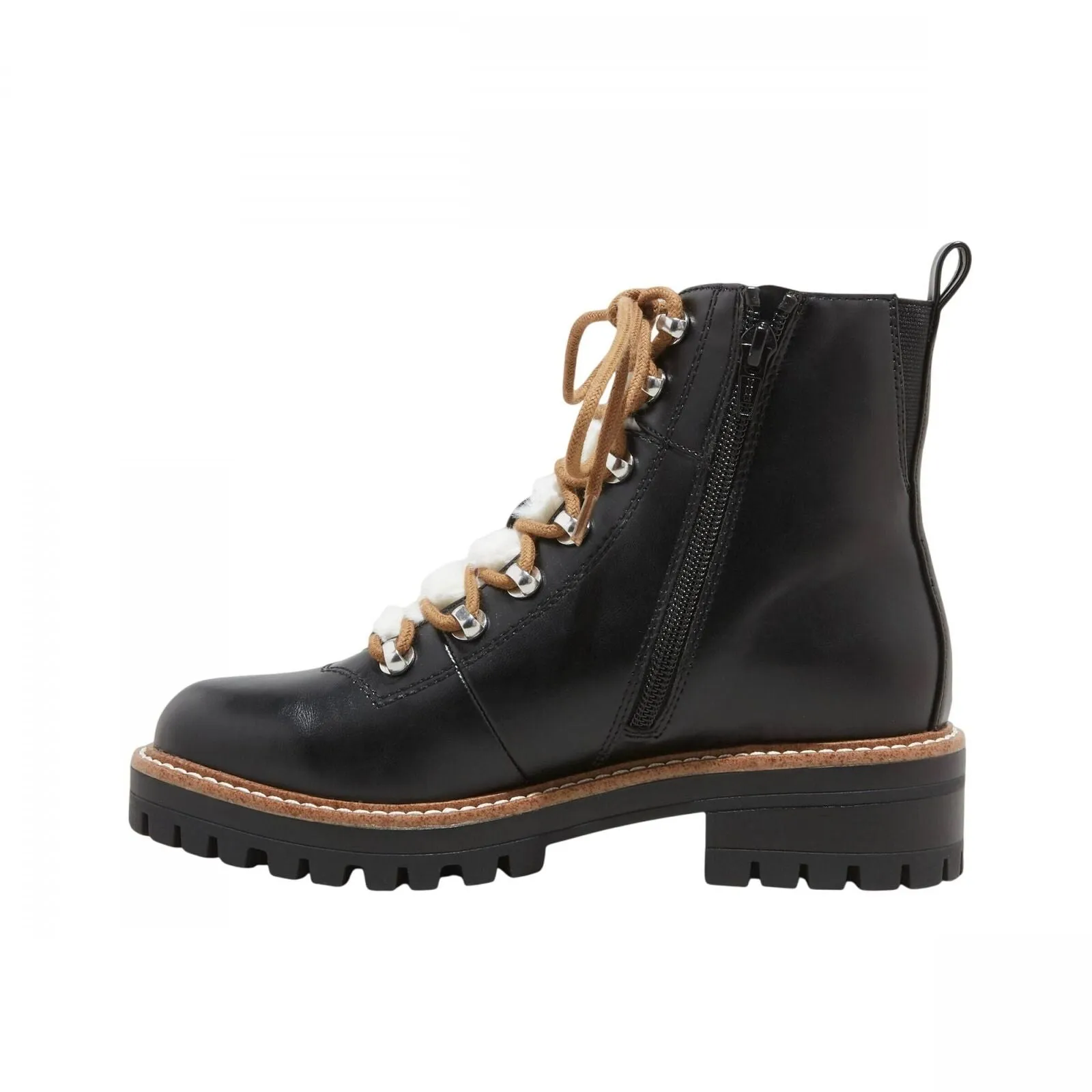 A New Day Womens Leighton Hiking Boots with Memory Foam Insole Black 5.5M