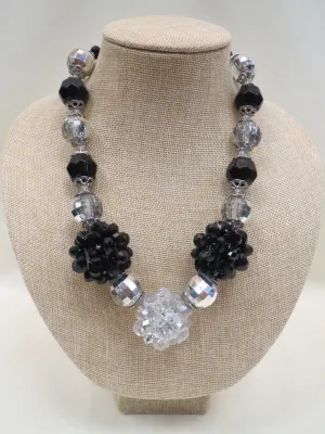 ADO | Black & Silver Chunky Necklace