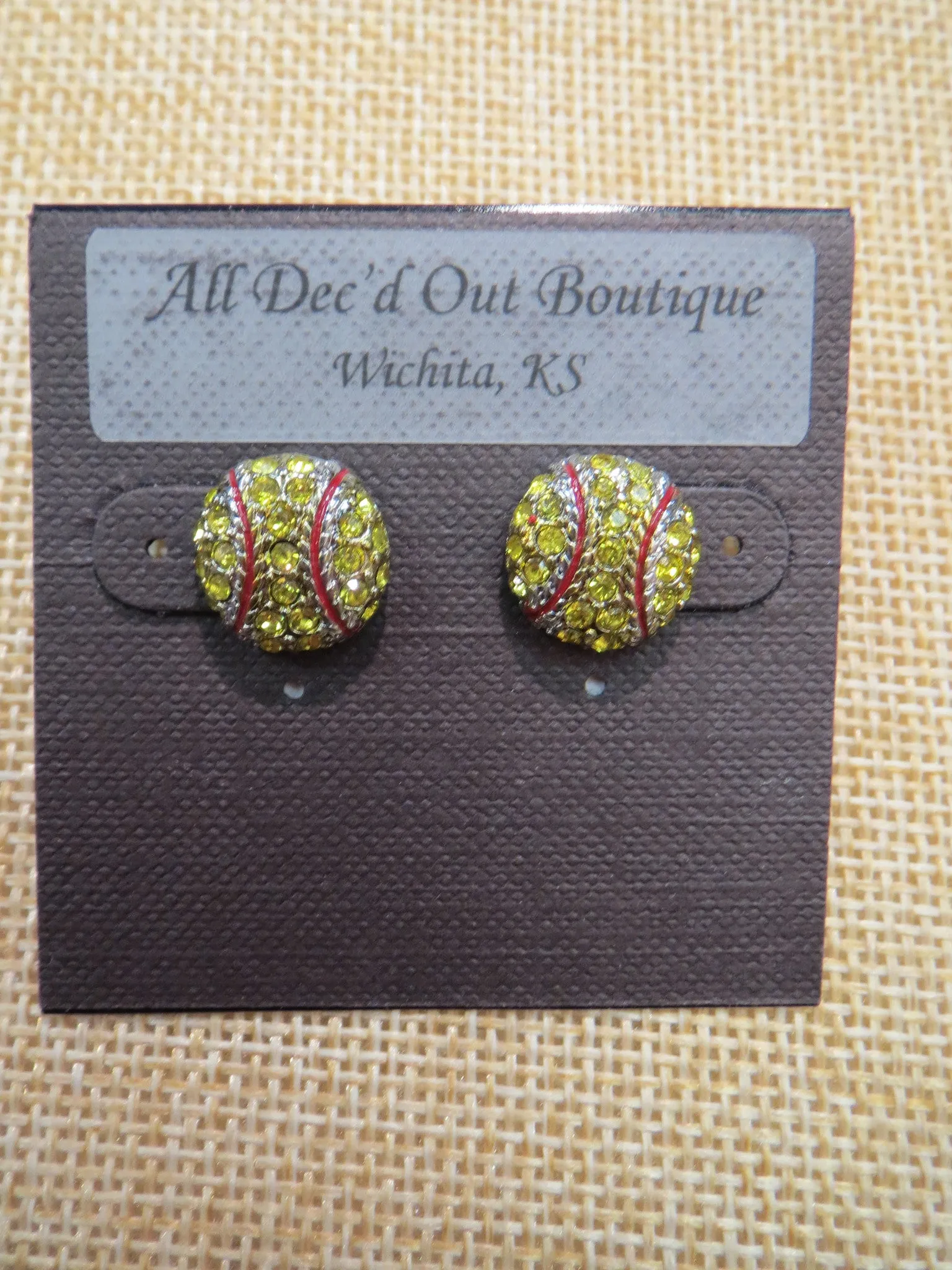 ADO | Hometown Pride Softball Ball Earrings