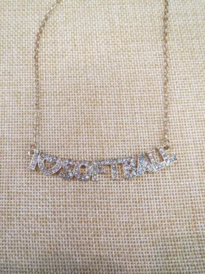 ADO | Hometown Pride Softball Necklace Gold