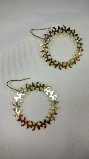 ADO | Hoop Dangle Earrings Gold