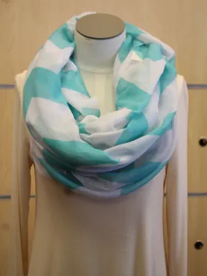 ADO | Infinity Bright Mint Chevron Scarf