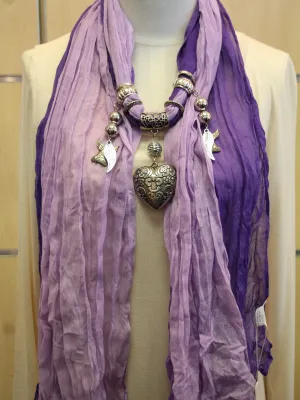 ADO | Jewelry Wrap Scarf Purple Heart