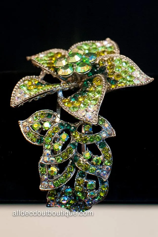 ADO | Lime Green Embellished Flower Bracelet