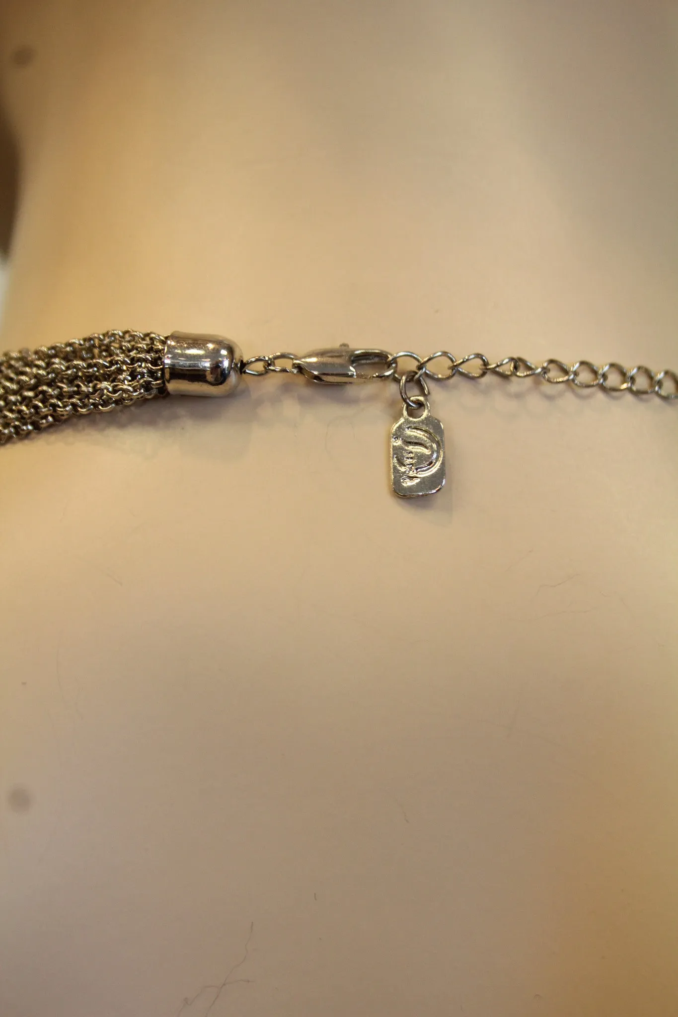 ADO | Multi Chain Necklace with Black Beads