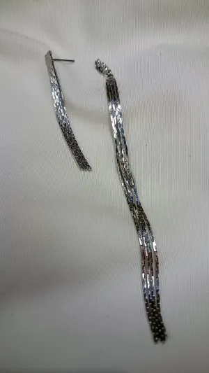 ADO | Peekaboo Fringe Earrings Silver