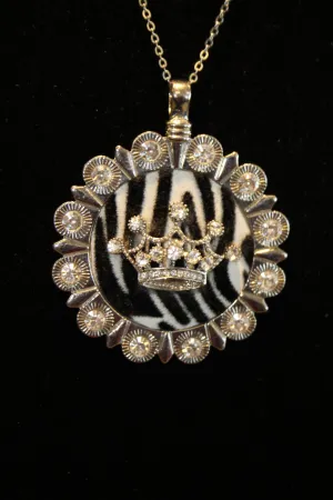 ADO | Zebra Shadow Crown Pendant