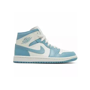 Air Jordan 1 Mid 'University Blue / UNC White'