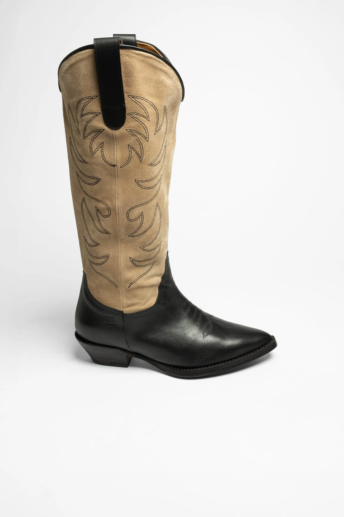 ALICIA Damen Schwarz Beige