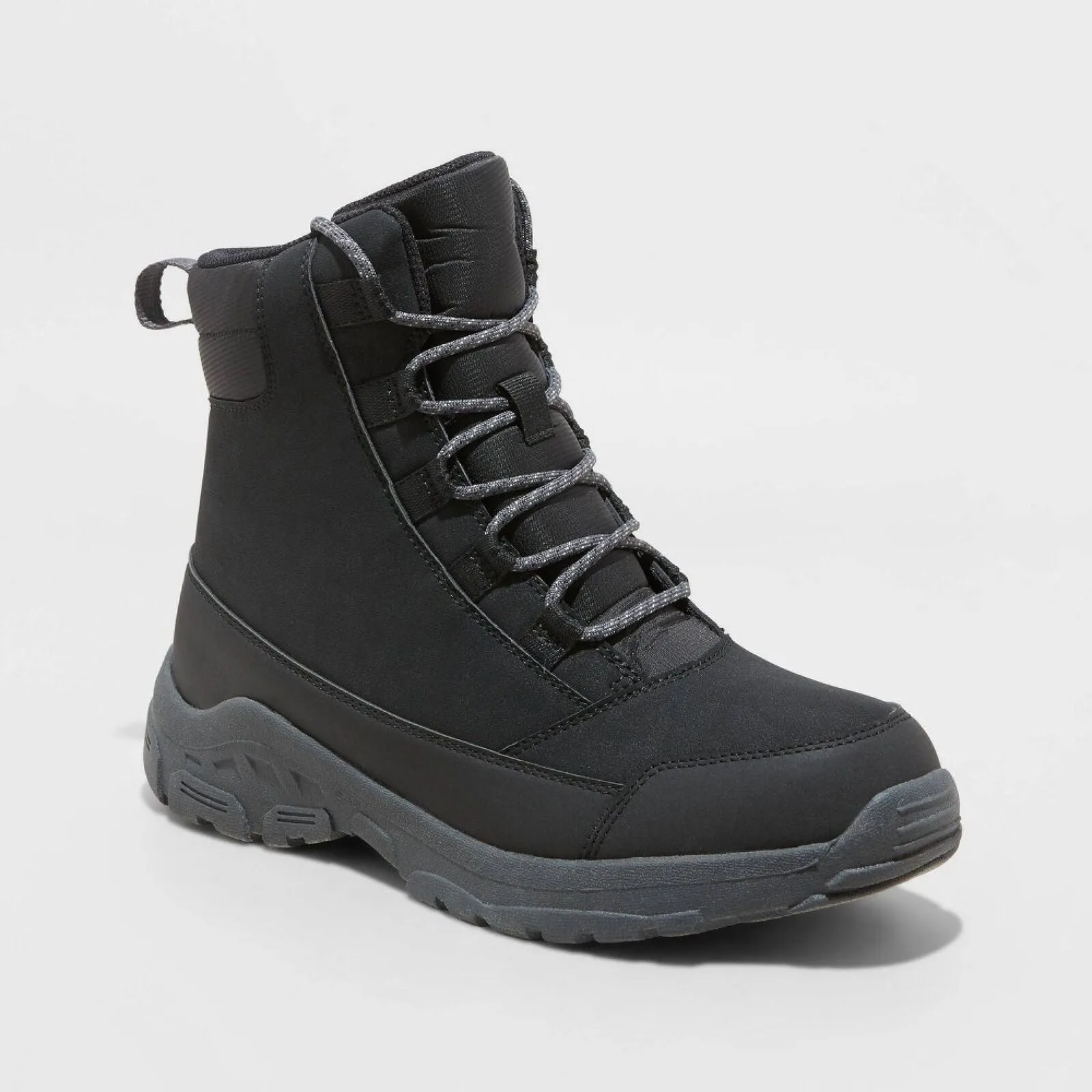 All In Motion Men's Mack Lace-Up Winter Hiker Boots 88235815 Charcoal Gray 7