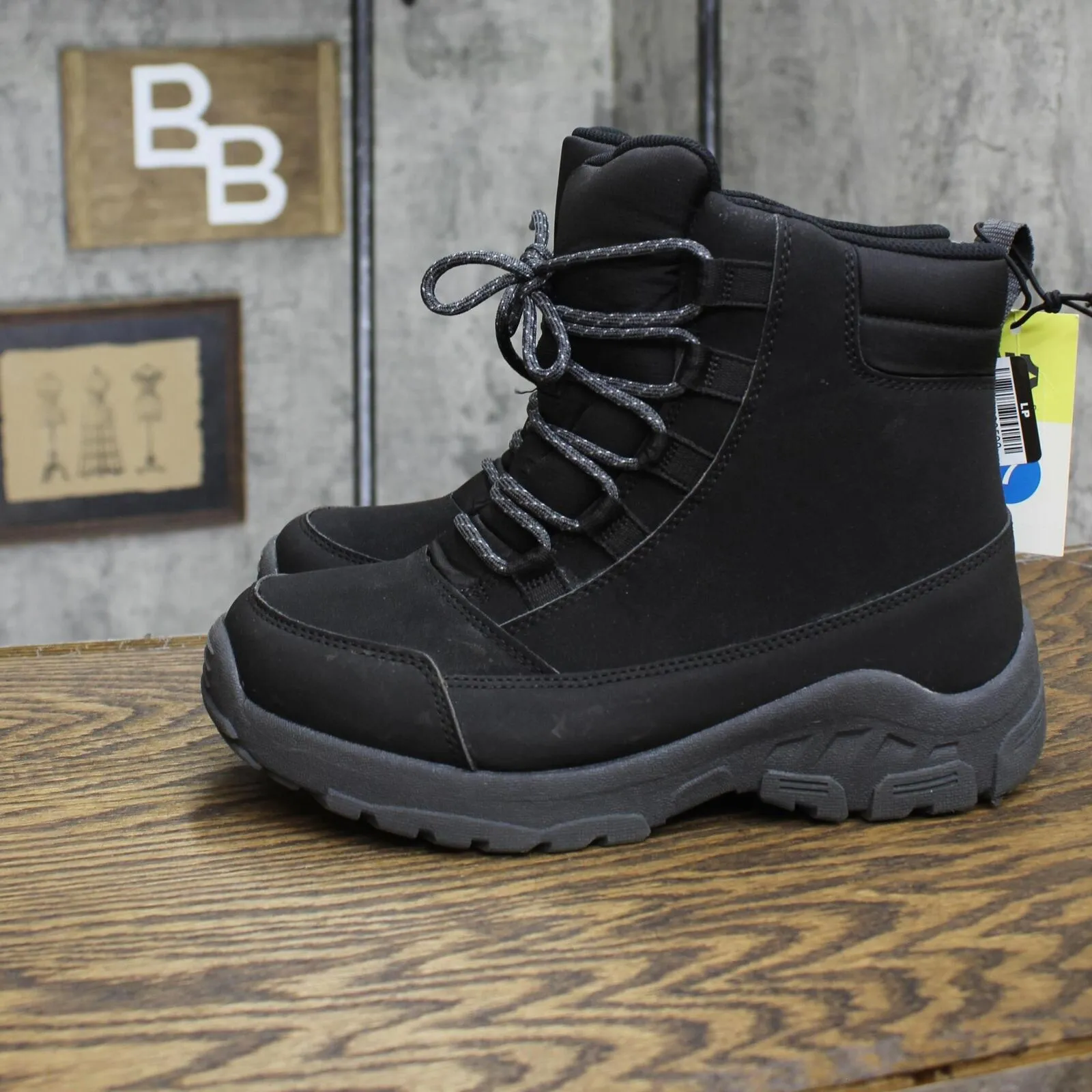 All In Motion Men's Mack Lace-Up Winter Hiker Boots 88235815 Charcoal Gray 7