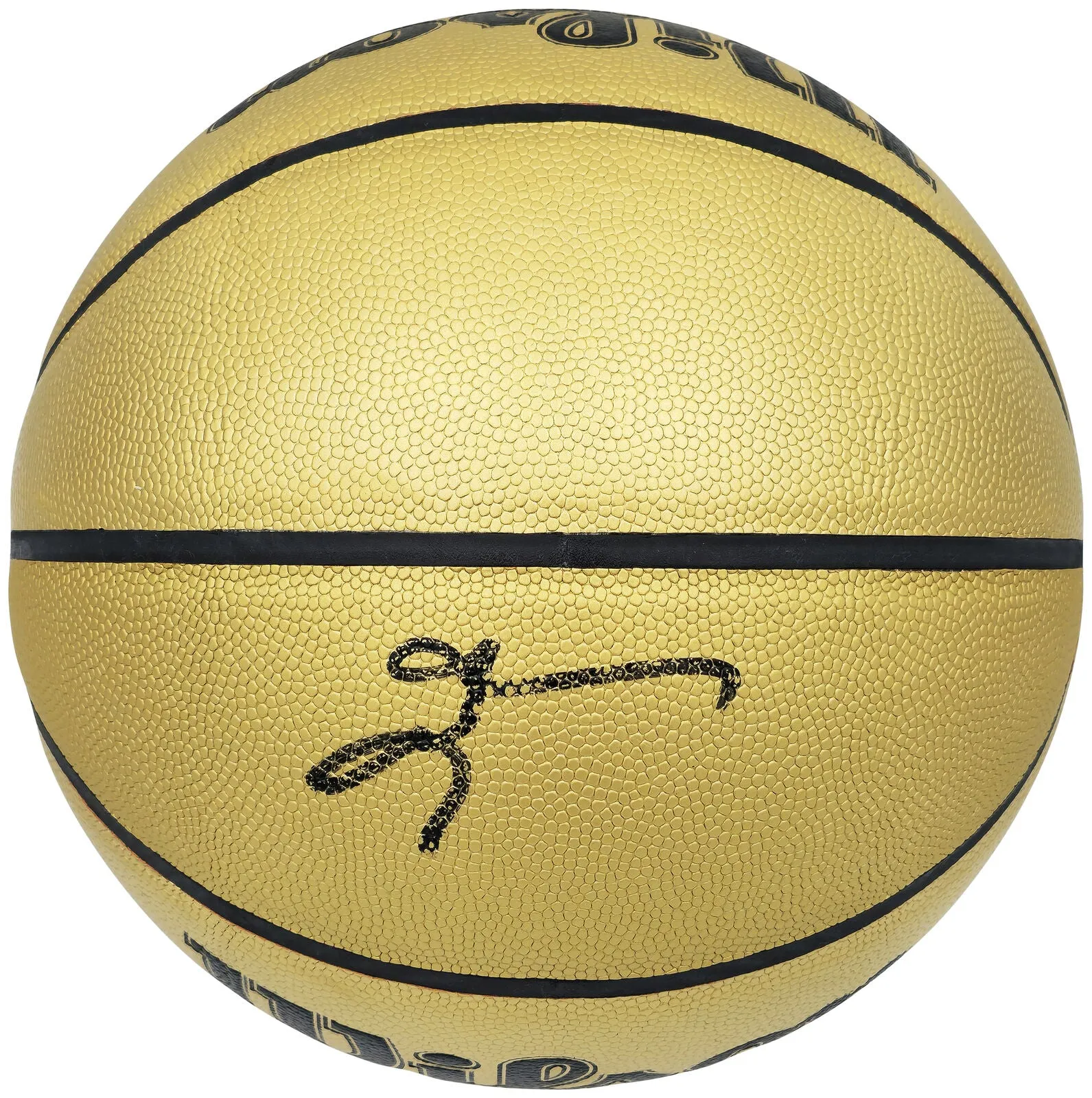 ALLEN IVERSON AUTOGRAPHED GOLD EDITION BASKETBALL 76ERS BECKETT 232872