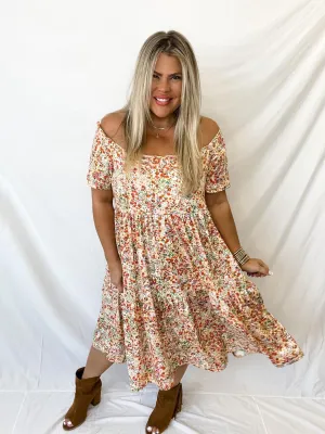 Amber Tiered Dress in Spring Floral