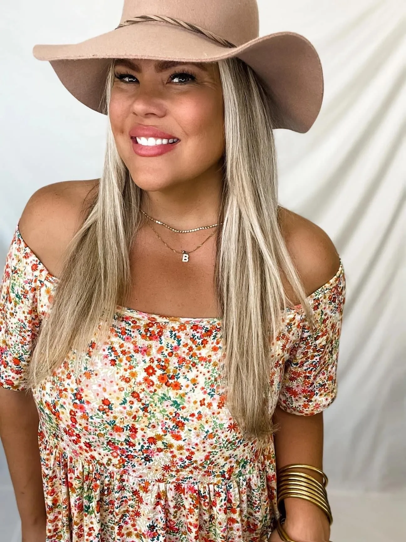 Amber Tiered Dress in Spring Floral