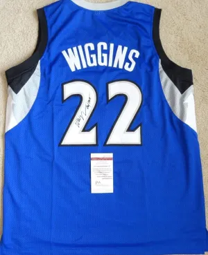 Andrew Wiggins Signed Autographed Minnesota Timberwolves Basketball Jersey (JSA COA)