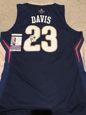 Anthony Davis Signed Autographed New Orleans Pelicans Basketball Jersey (JSA COA)