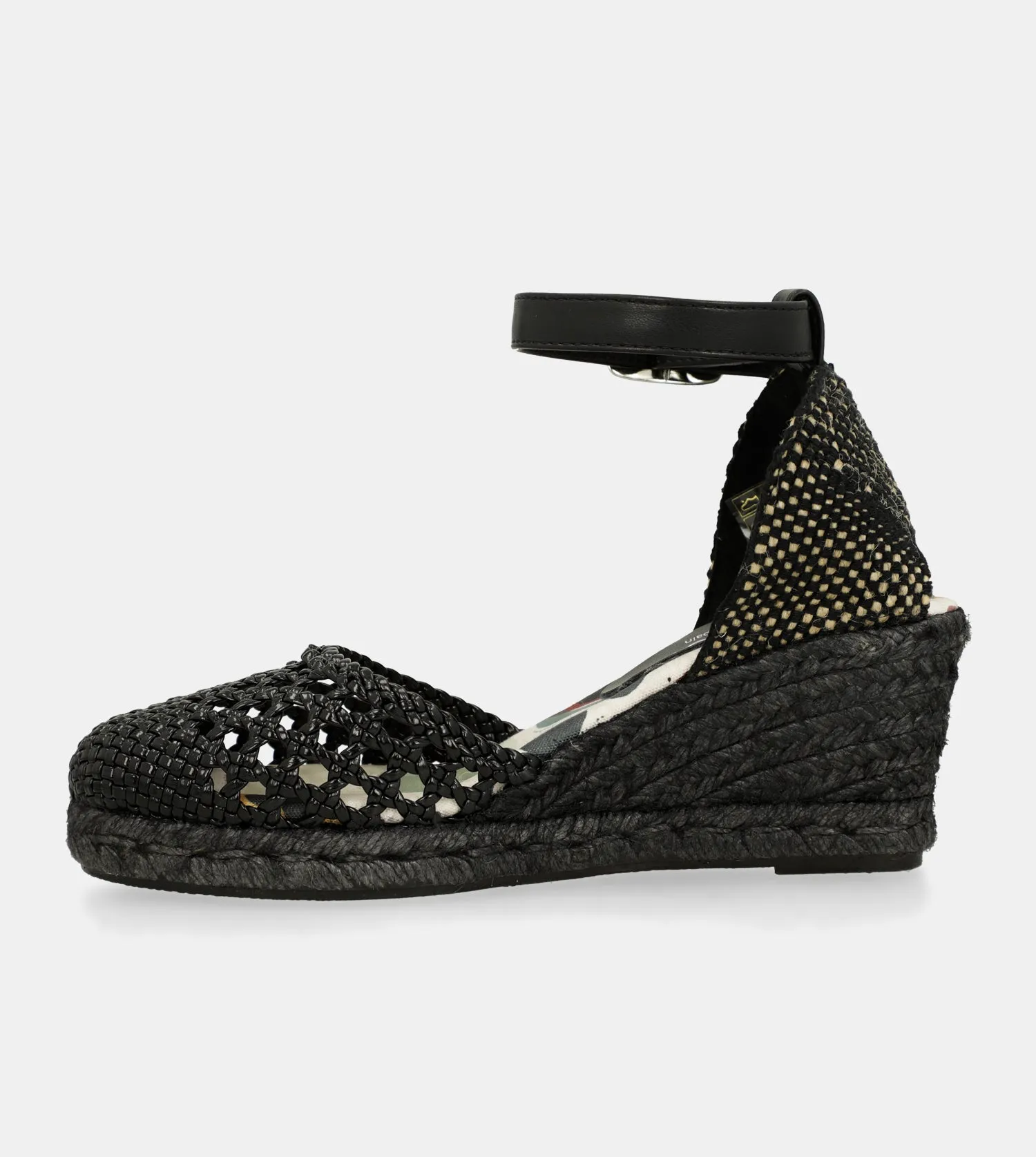 Black wedge sandals Alma