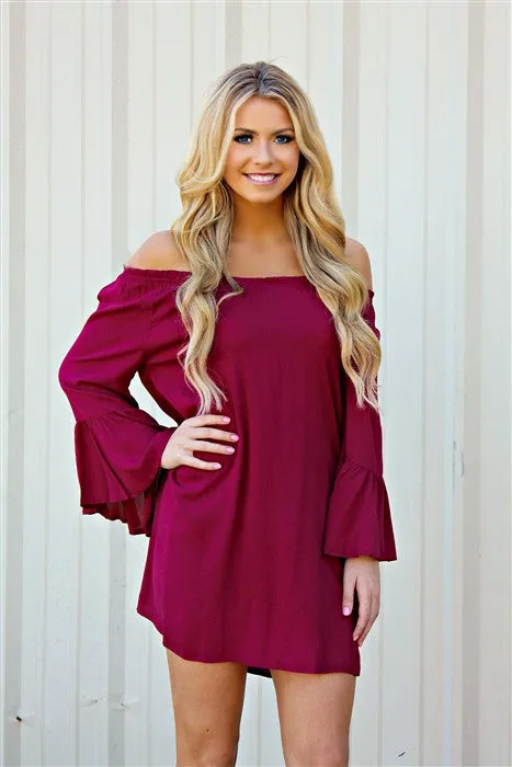 Blu Pepper | Burgundy Tunic Dress