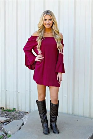 Blu Pepper | Burgundy Tunic Dress