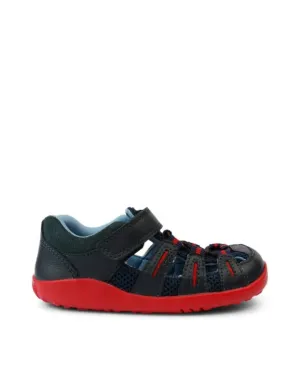 Bobux Step Up Summit Navy   Red Sandals