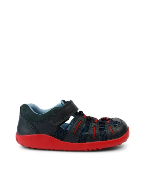 Bobux Step Up Summit Navy   Red Sandals