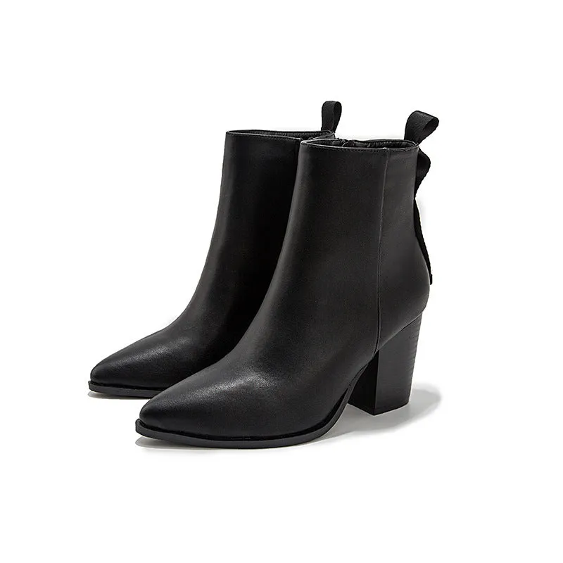 Booties Women's High Heel Sexy Fashion Autumn Boots Children Short Tube Thick with Fashion Boots
