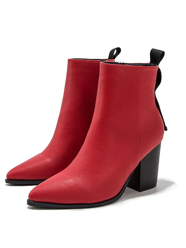 Booties Women's High Heel Sexy Fashion Autumn Boots Children Short Tube Thick with Fashion Boots