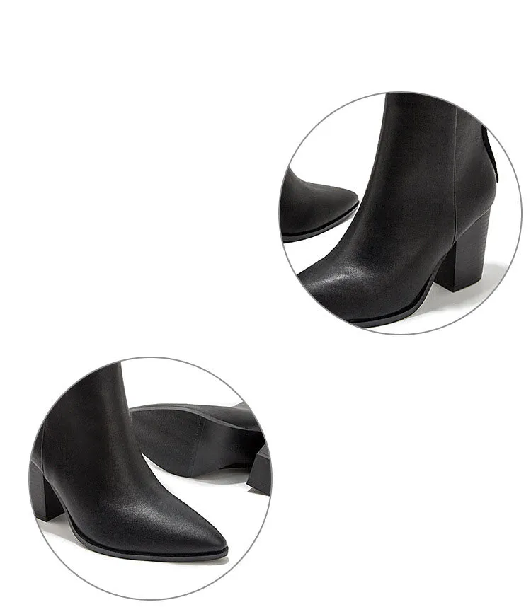 Booties Women's High Heel Sexy Fashion Autumn Boots Children Short Tube Thick with Fashion Boots