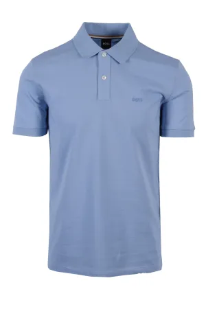 Boss Pallas Polo Shirt Open Blue