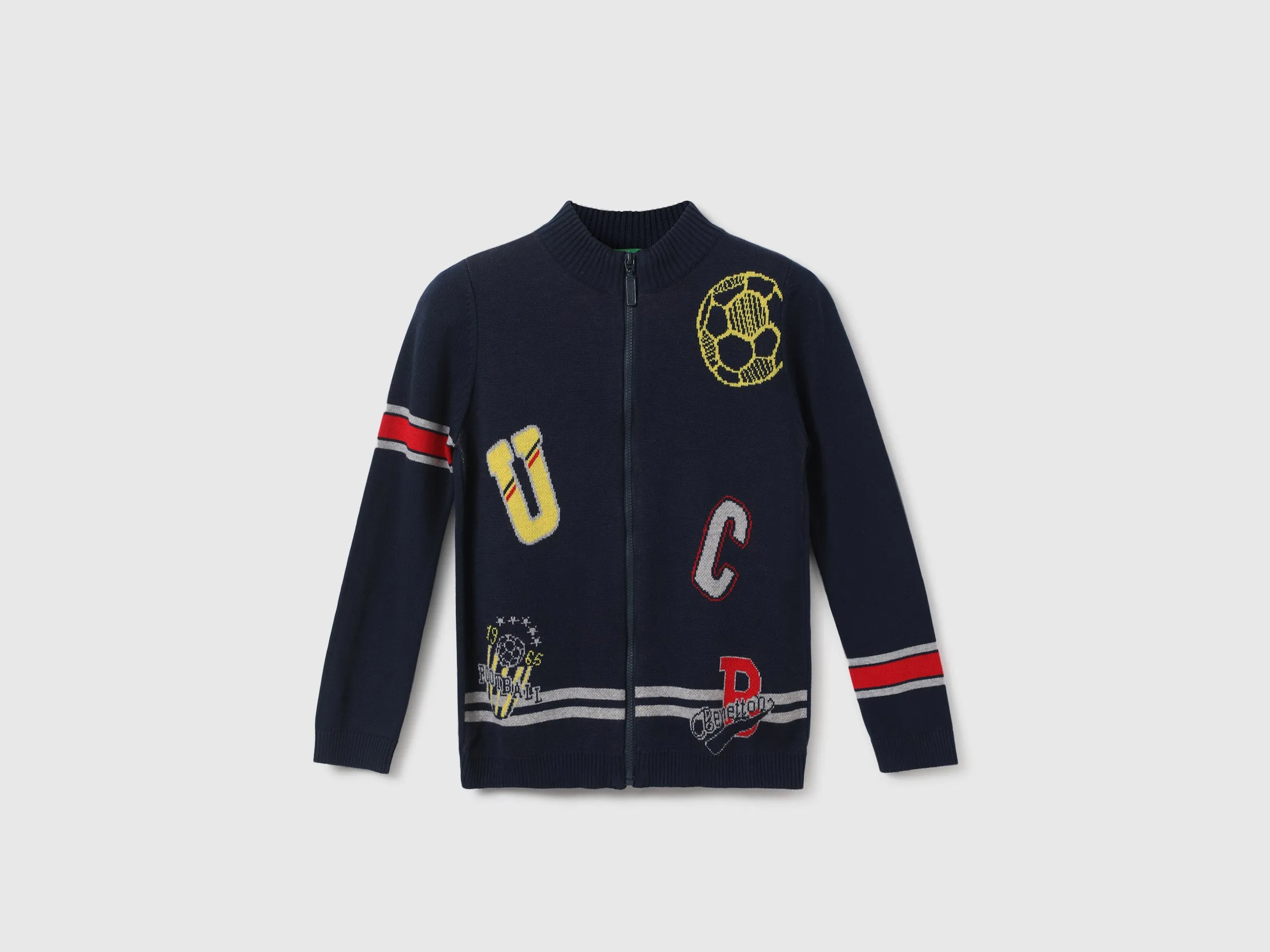 Boys Printed Mock Neck Sweatshirt
