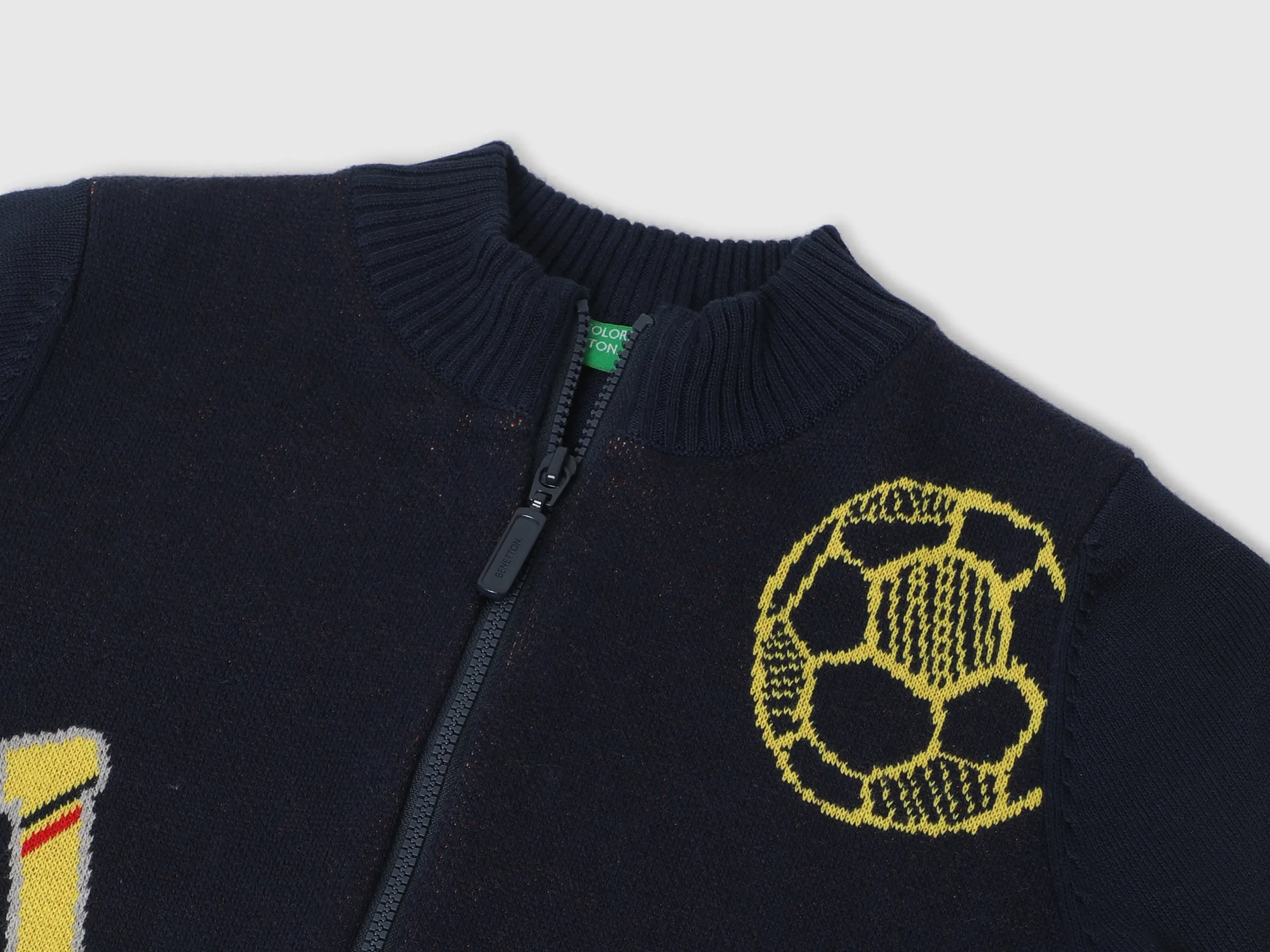 Boys Printed Mock Neck Sweatshirt