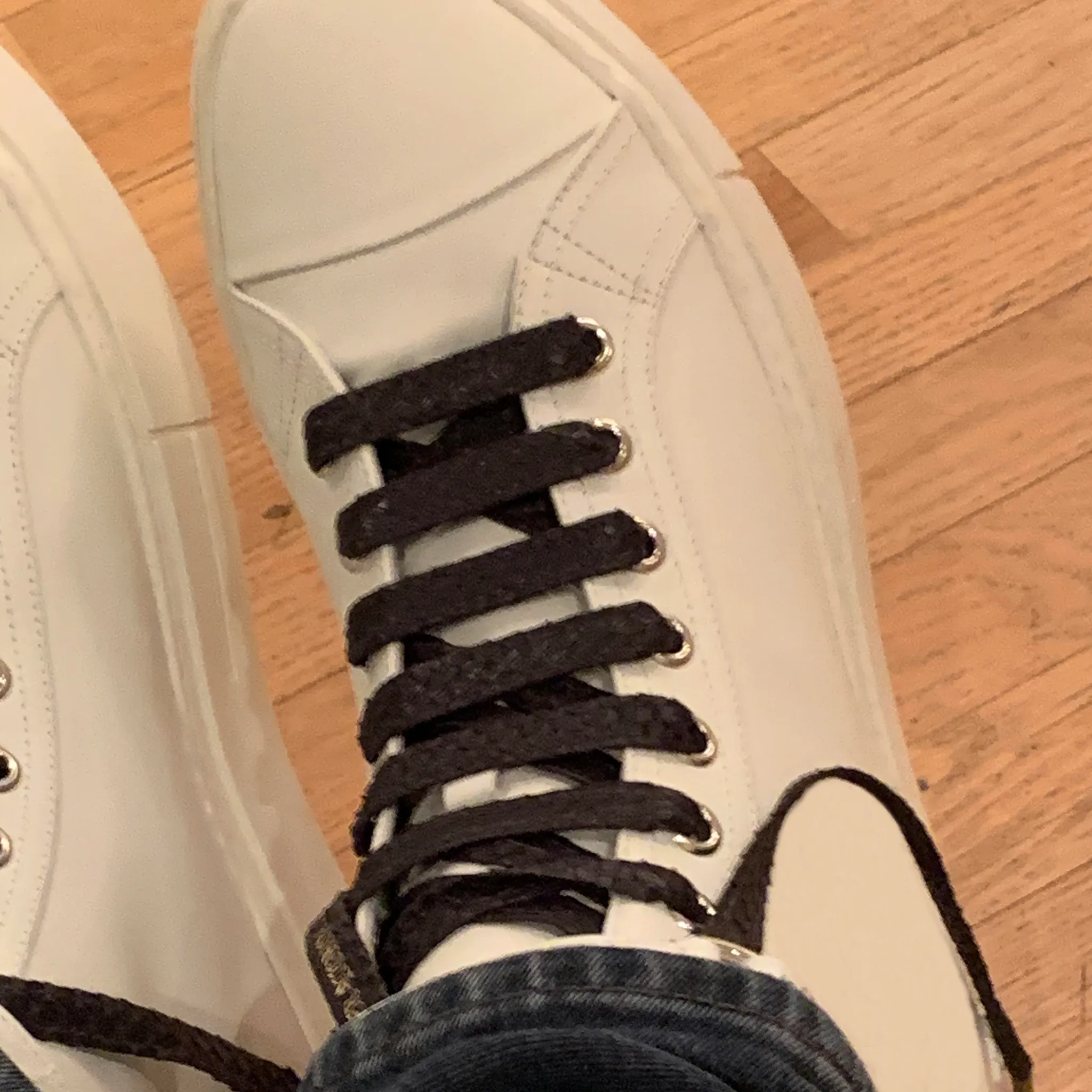 CA Lace “Genesis Black Mamba” Black Authentic Python Hand Crafted Shoe Laces with Custom CA Brass Aglet