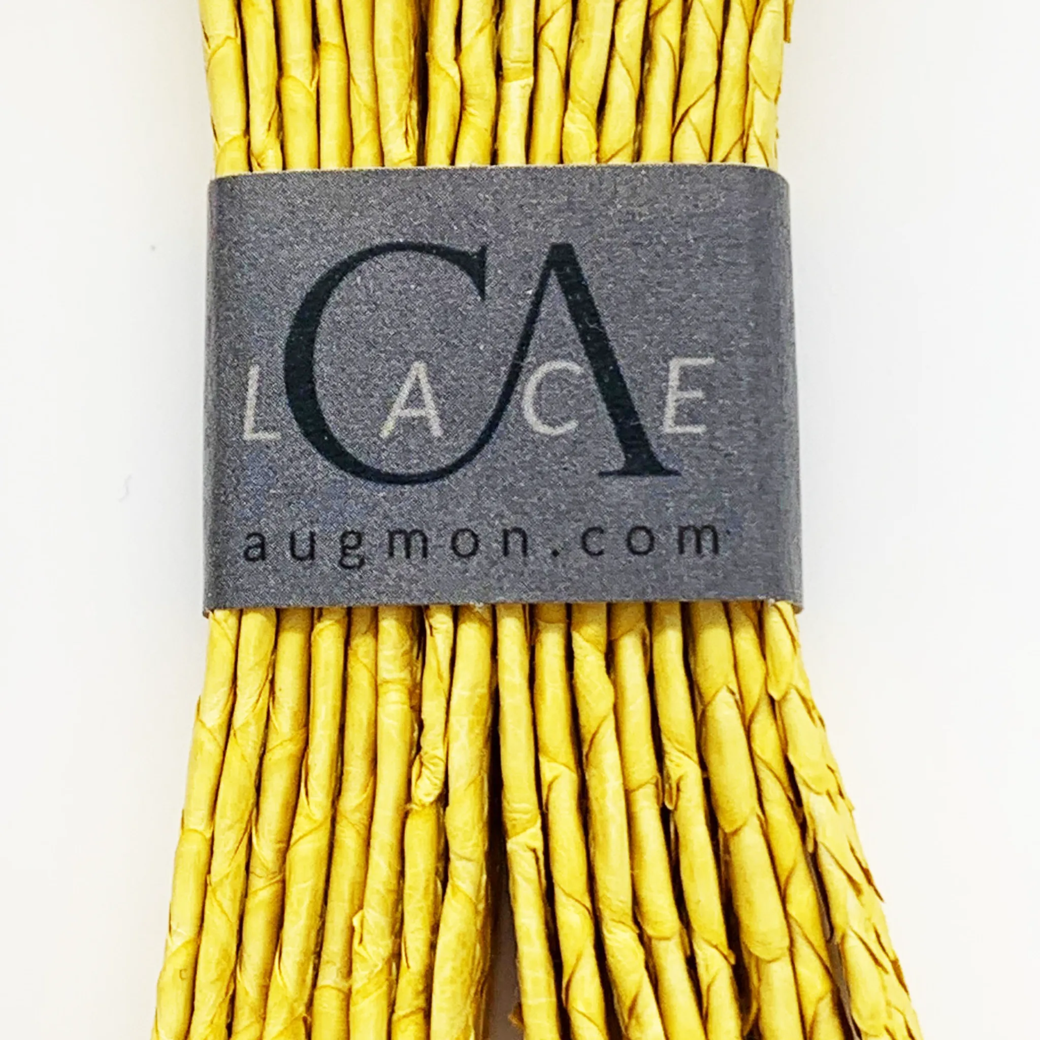 CA Lace “Genesis Yellow”  Custom Authentic Python Shoe Laces