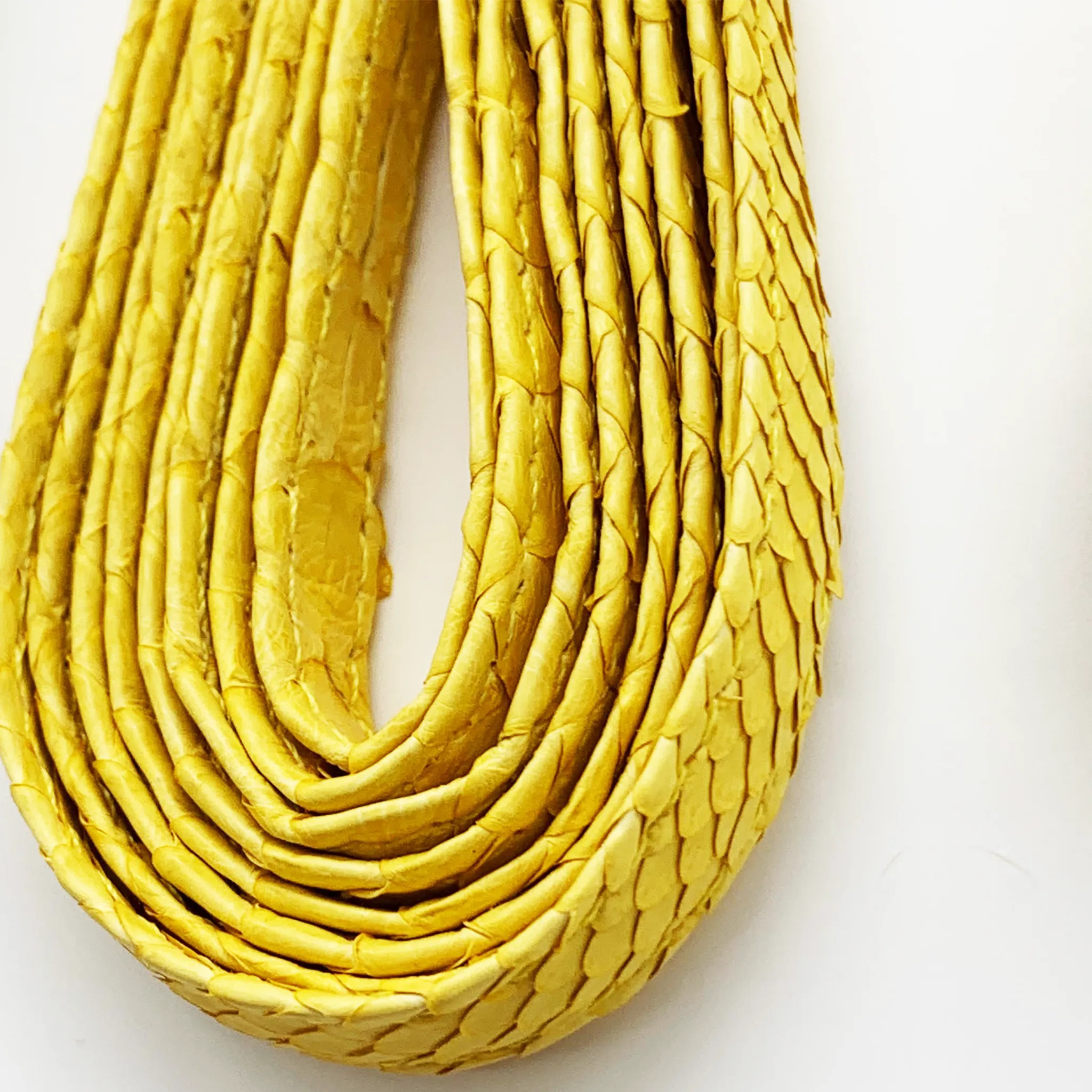 CA Lace “Genesis Yellow”  Custom Authentic Python Shoe Laces