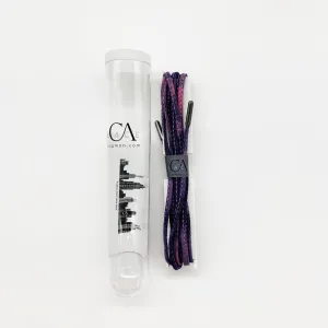 CA Lace “Purple Tie Dyed” Custom Quarter Shoe Laces quarter