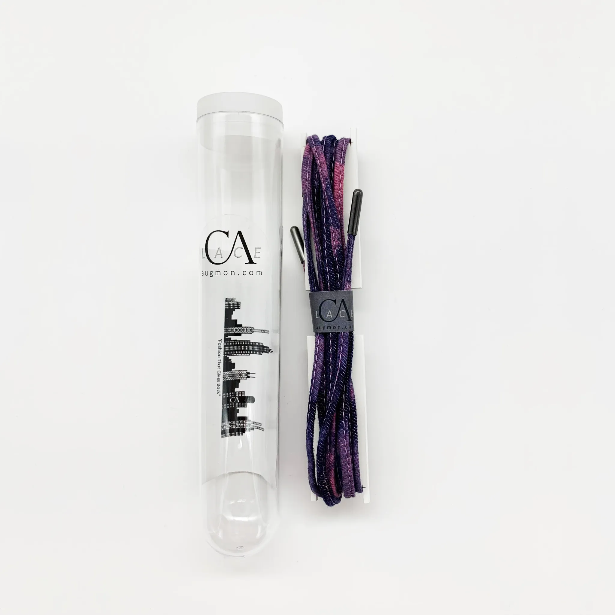 CA Lace “Purple Tie Dyed” Custom Quarter Shoe Laces quarter