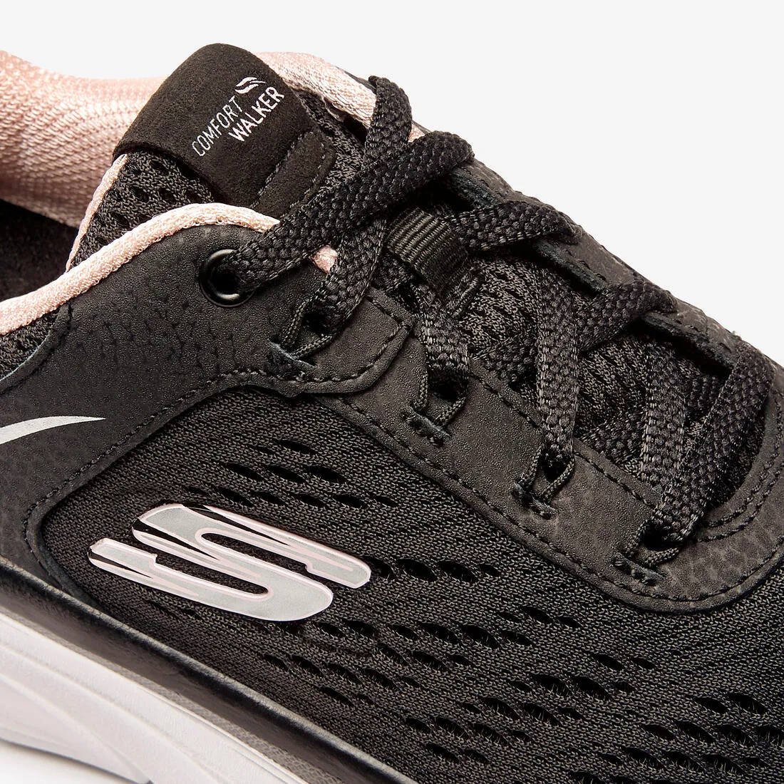 Chaussures marche sportive femme Skechers D'LUX Walker Noir