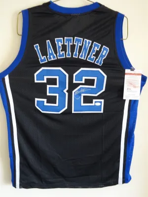 Christian Laettner Signed Autographed Duke Blue Devils Basketball Jersey (JSA COA)