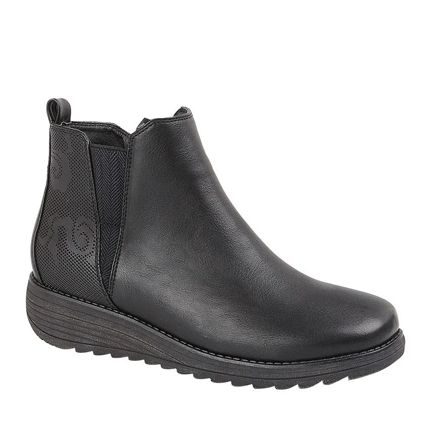 Cipriata L216A DEBORA Side V Gusset Ankle Boot