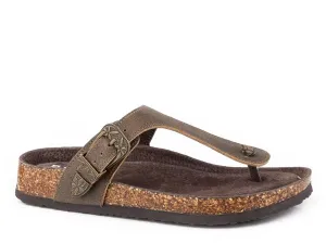 CL09-021-0607-3431 Roper Women's Brown Vintage Leather Sandal