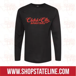 Clutch City Basketball- Unisex Long sleeve