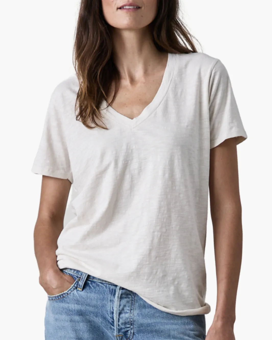 CORA TEE IN IVORY