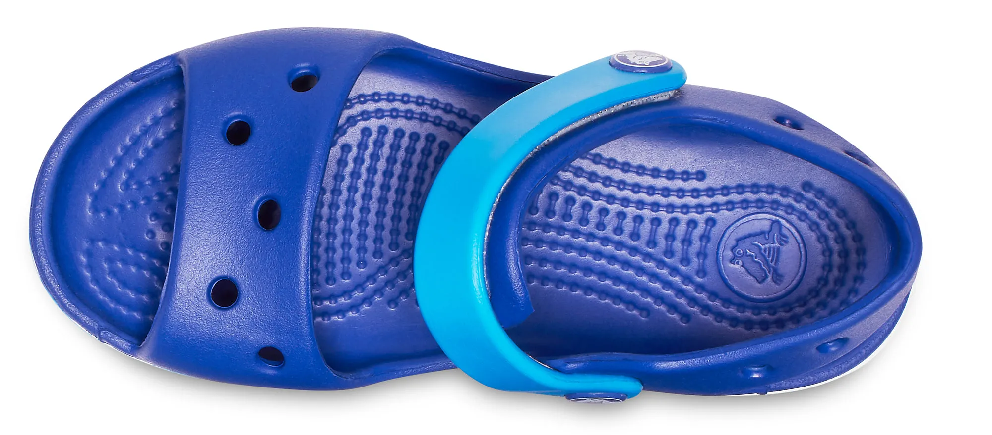 Crocs Kids Crocband Adjustable Strap Sandals In Cerulean Blue/Ocean