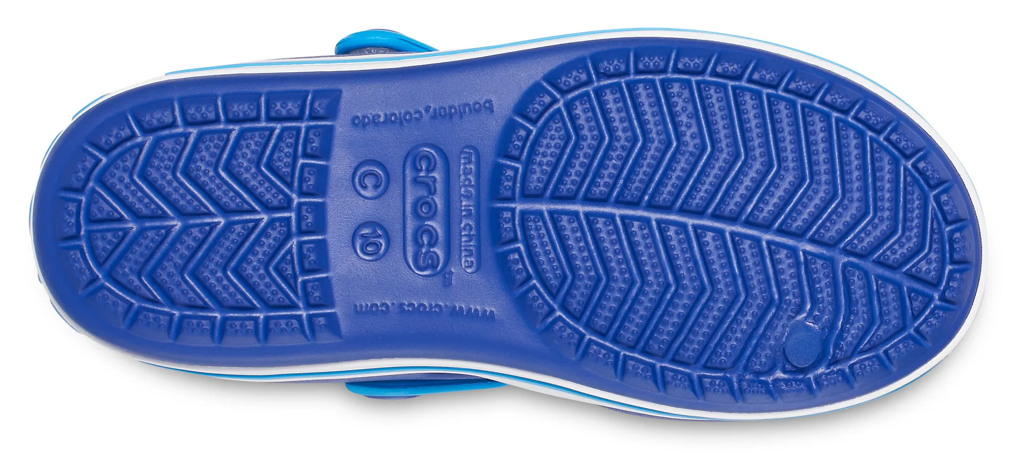 Crocs Kids Crocband Adjustable Strap Sandals In Cerulean Blue/Ocean