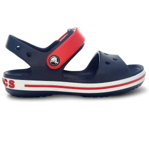 Crocs Kids Crocband Adjustable Strap Sandals In Navy/Red