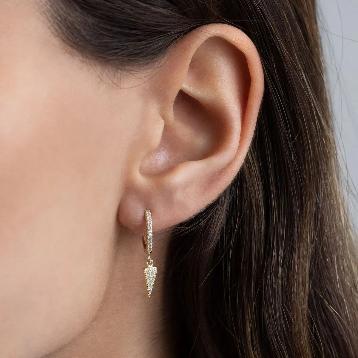 Dagger Huggie Earring