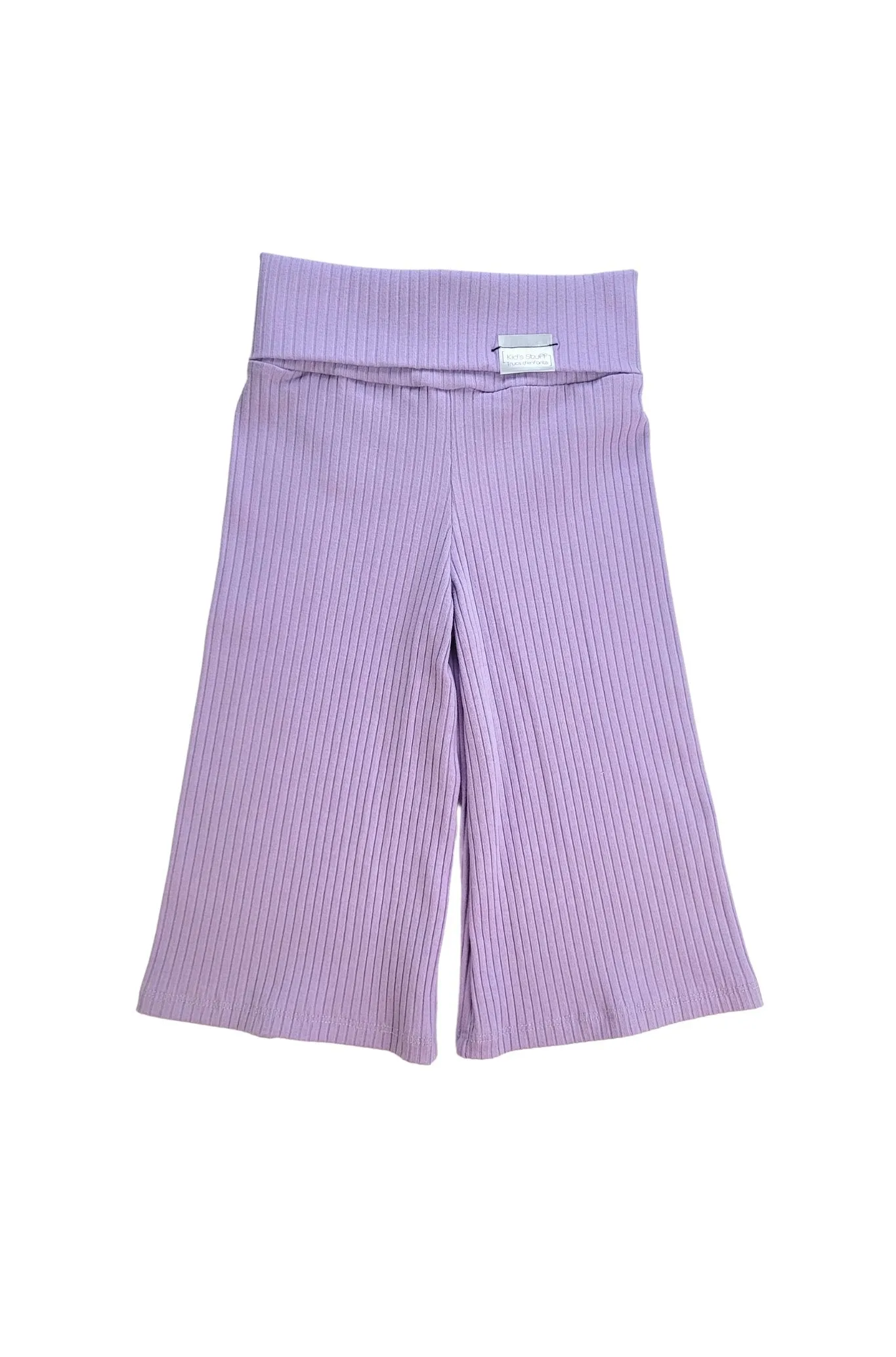 Danny Wide Leg Pants | Lavender Macaron Large Rib